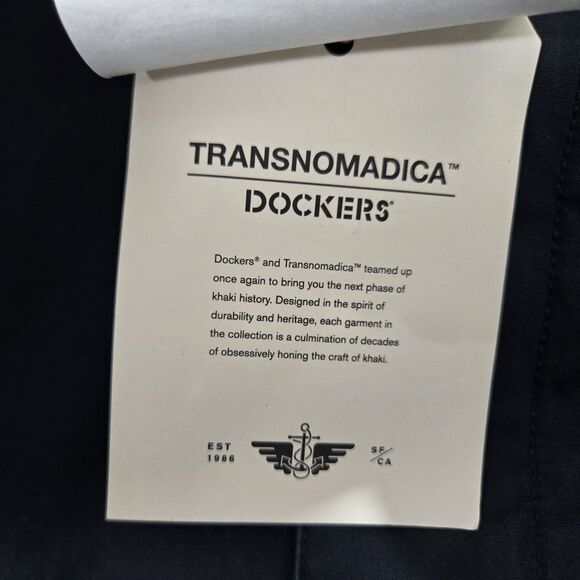 $350 Dockers® x Transnomadica Squall Coat Mens XS Relaxed Fit Navy Blue - Picture 7 of 10